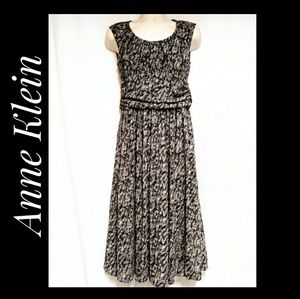 Anne Klein Dresses - Anne Klein Mesh Dress Brown Taupe Leaves Size 8 Anne Klein Dresses - Anne Klein Mesh Dress Brown Taupe Leaves Size 8